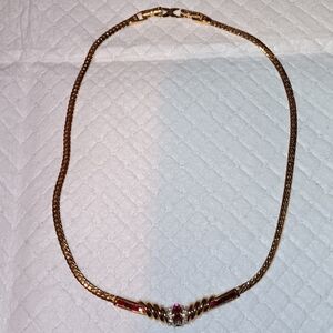 Nina Ricci Gold Tone Necklace
